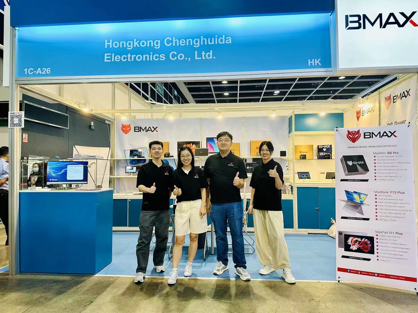 BMAX brilla alla fiera autunnale dell'elettronica di Hong Kong con una gamma completa di prodotti