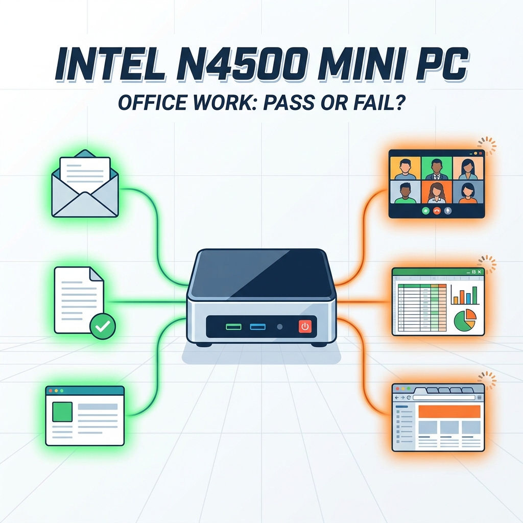 Un mini PC Intel N4500 &egrave; adatto al lavoro d'ufficio quotidiano?