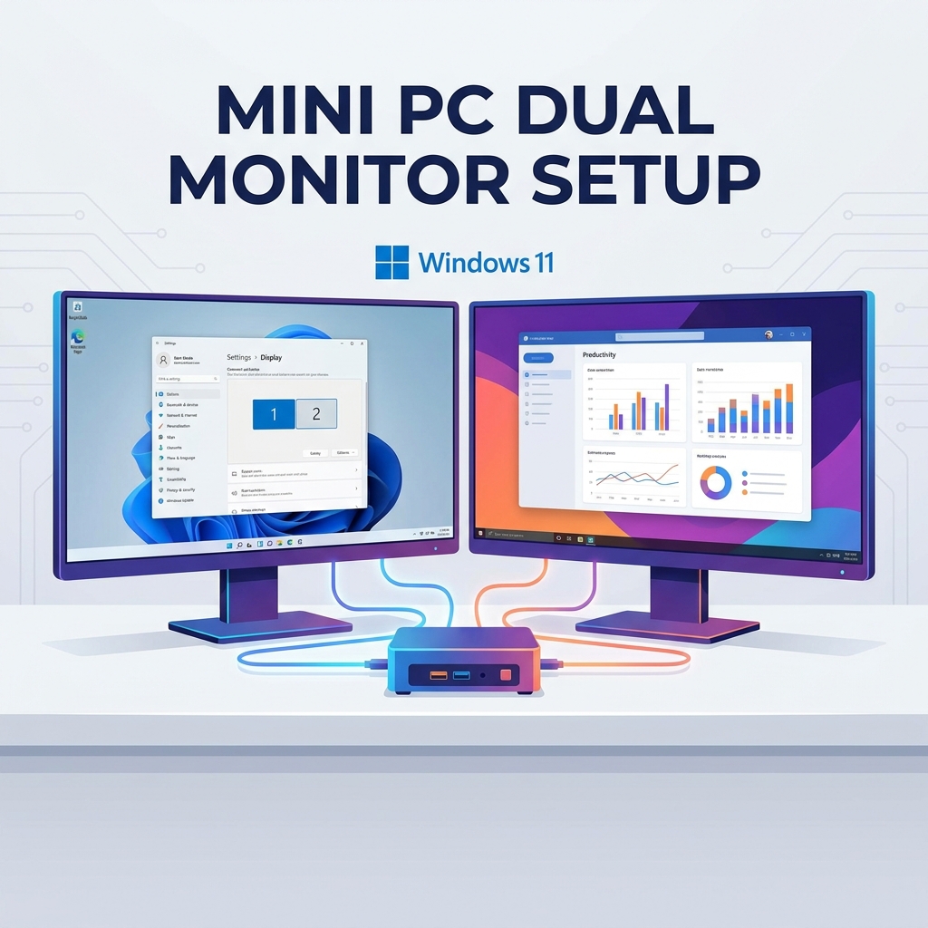 Come configurare due monitor su un Mini PC Windows 11