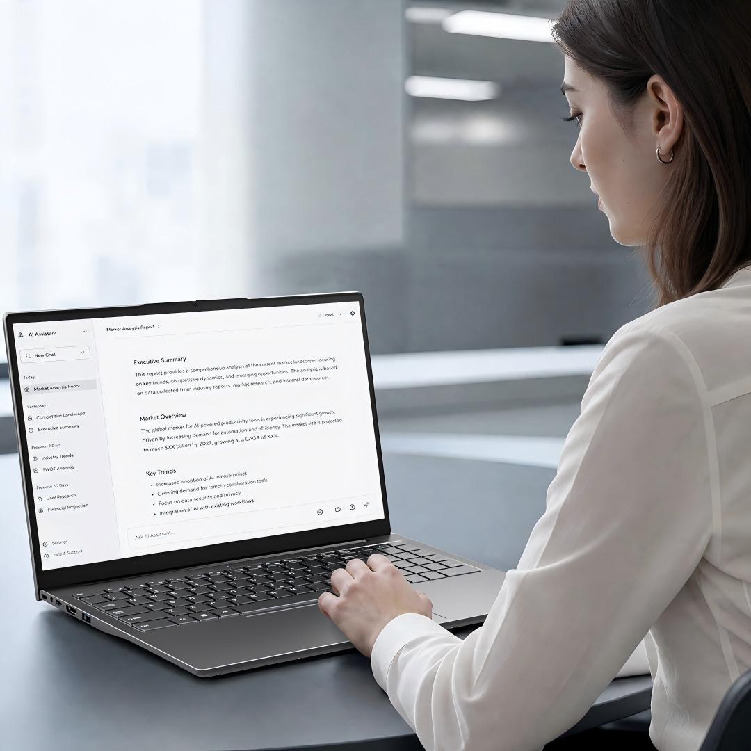 Potenziato da una potente intelligenza artificiale per un futuro intelligente! Il BMAX MaxBook X17 Turbo, un laptop sottile e leggero, completo di intelligenza artificiale, ridefinisce l'esperienza del lavoro d'ufficio e della produzione creativa